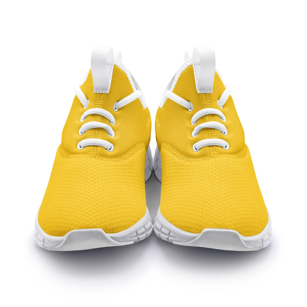 VIPER SHOES STYLE 54TF Dark Yellow Unisex Sneakers – Lightweight Breathable Mesh City Shoes with Lace-Up Fit, Arch Support & EVA Sole