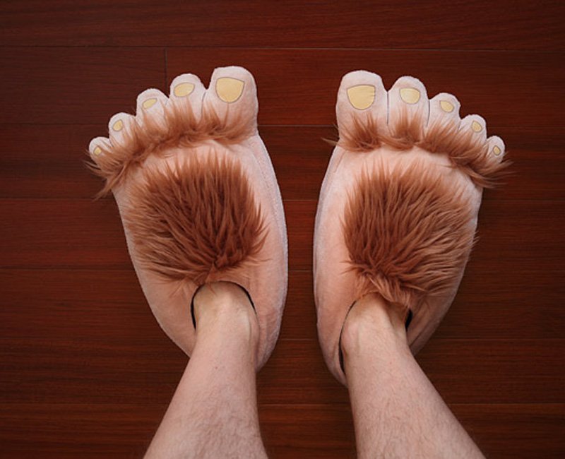 Furry Adventure Slippers – Unisex Closed-Toe Plush House Shoes with Textured Non-Slip Rubber Sole, Brown & Pink