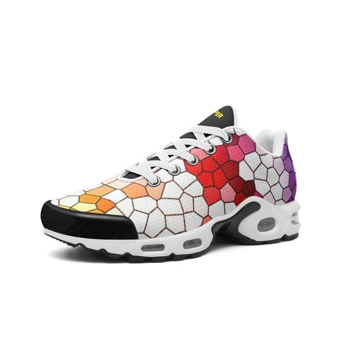 VIPER SHOES STYLE 55TT Mosaic Abstract 01 Unisex Sneakers – Lightweight Mesh Tech Eco-Flex Shoes with TPU Details