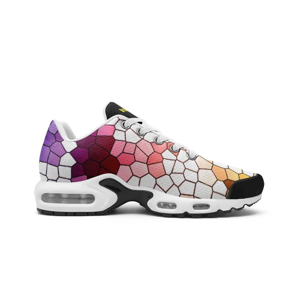 VIPER SHOES STYLE 55TT Mosaic Abstract 01 Unisex Sneakers – Lightweight Mesh Tech Eco-Flex Shoes with TPU Details