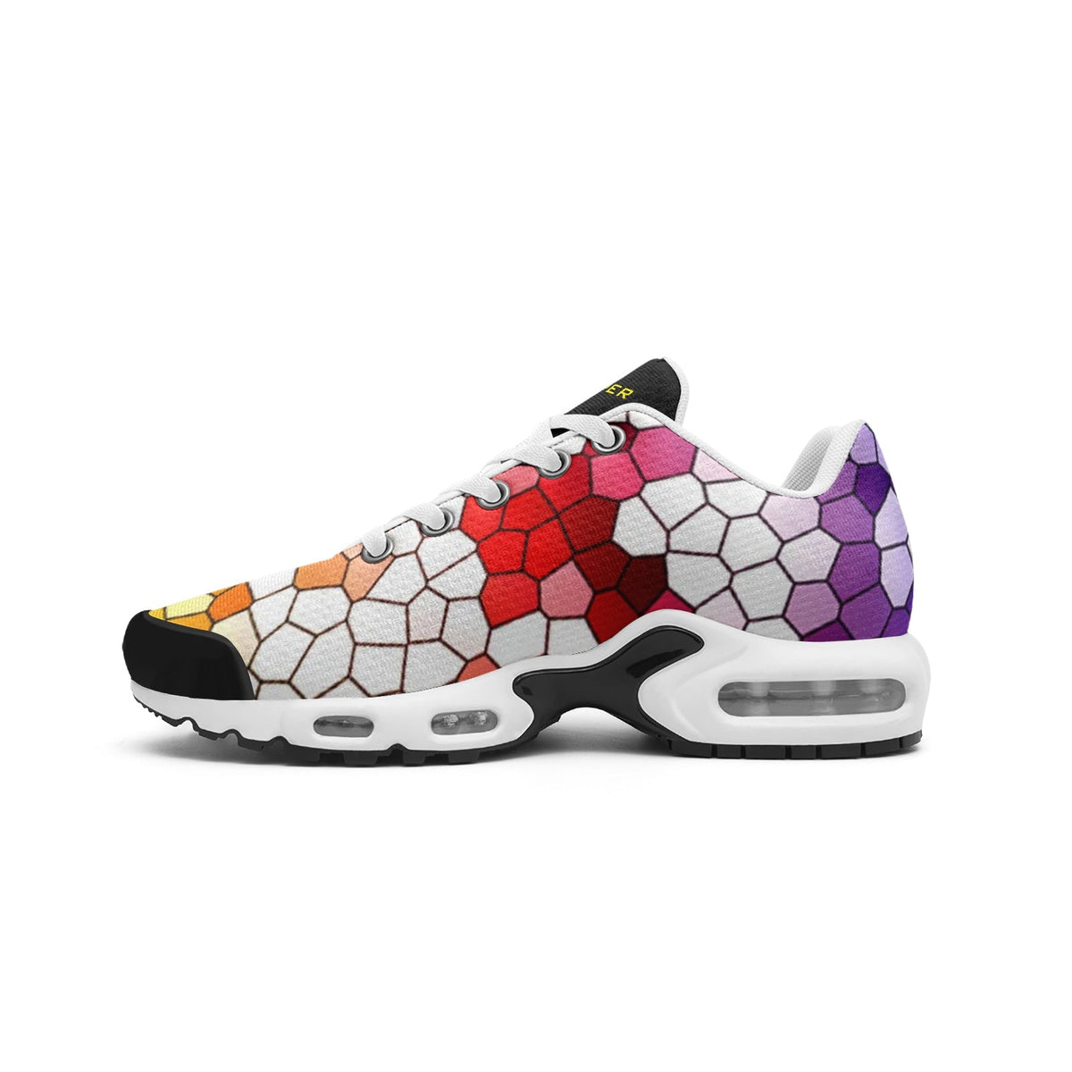 VIPER SHOES STYLE 55TT Mosaic Abstract 01 Unisex Sneakers – Lightweight Mesh Tech Eco-Flex Shoes with TPU Details