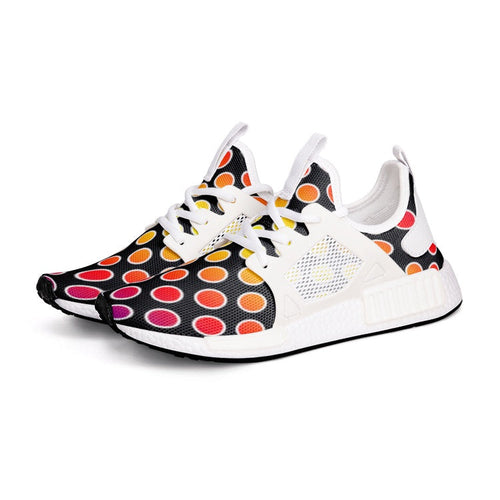 VIPER SHOES STYLE 54TR Circle Black Canvas Sneakers – Lightweight Unisex Lace-Up Shoes with Breathable Mesh, Arch Support & EVA Sole