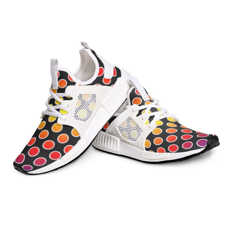 VIPER SHOES STYLE 54TR Circle Black Canvas Sneakers – Lightweight Unisex Lace-Up Shoes with Breathable Mesh, Arch Support & EVA Sole