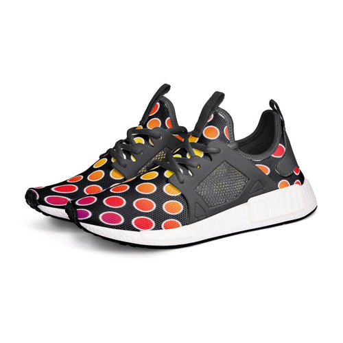 VIPER SHOES STYLE 54TR Circle Black Canvas Sneakers – Lightweight Unisex Lace-Up Shoes with Breathable Mesh, Arch Support & EVA Sole