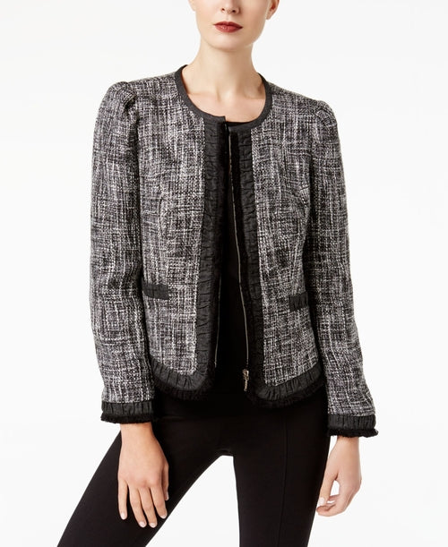 INC International Concepts Cropped Tweed Jacket