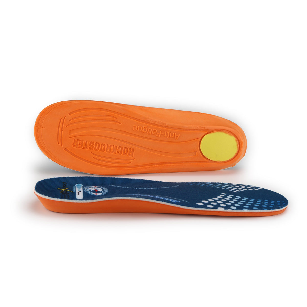 ROCKROOSTER Anti-Fatigue PU Foam Insoles – PORON & CoolMAX Men’s Shoe Inserts with Moisture-Wicking Comfort