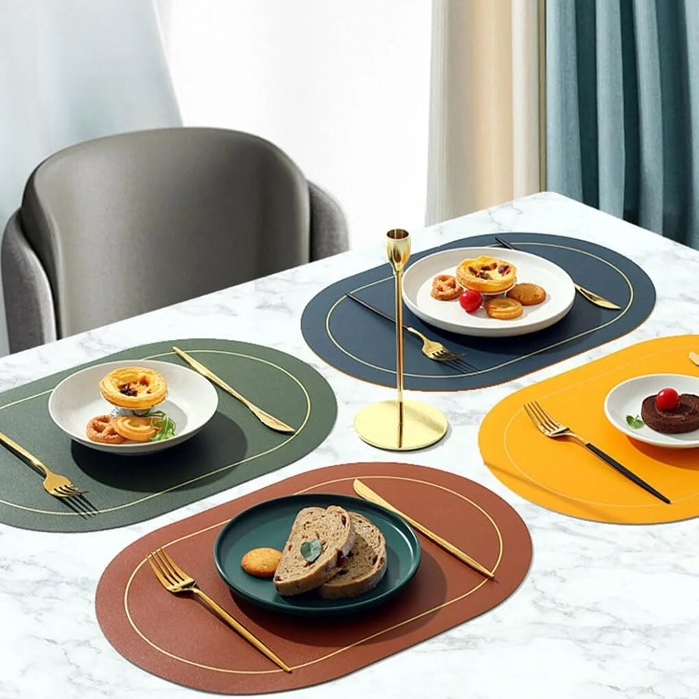 Heat-Resistant Placemats, Double-Sided Placemats, Suitable for All Dining Needs,Anti-Slip Heat-Resistant Placemats, Suitable for