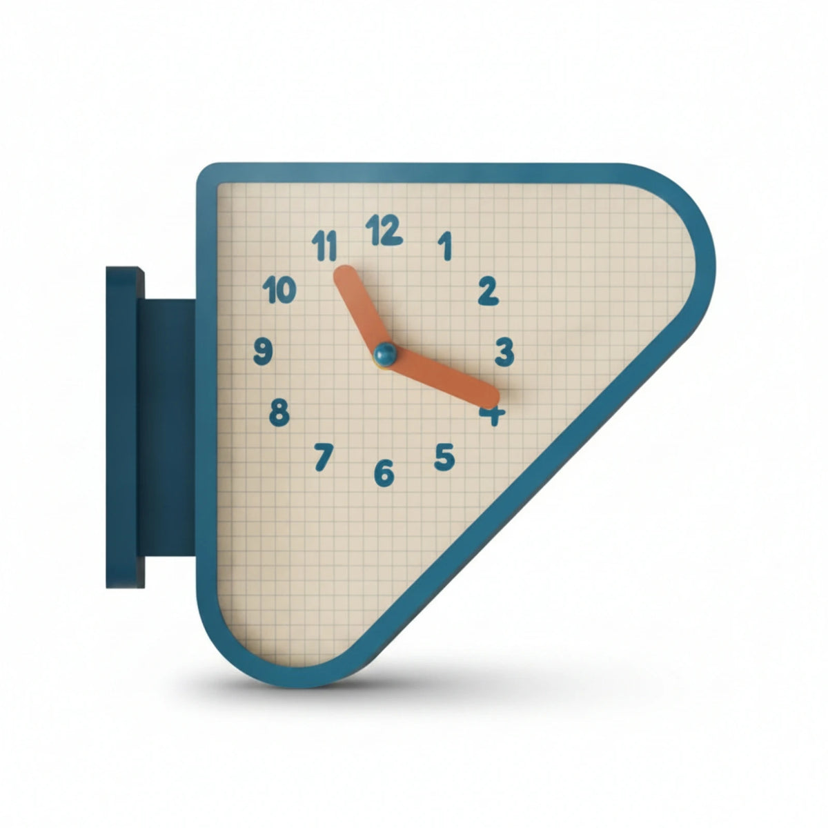Classical Living Room Wall Clocks Triangle Double-sided Silent Wall Clock Bedroom Study Room Corner Wall Watch Art Home Decor