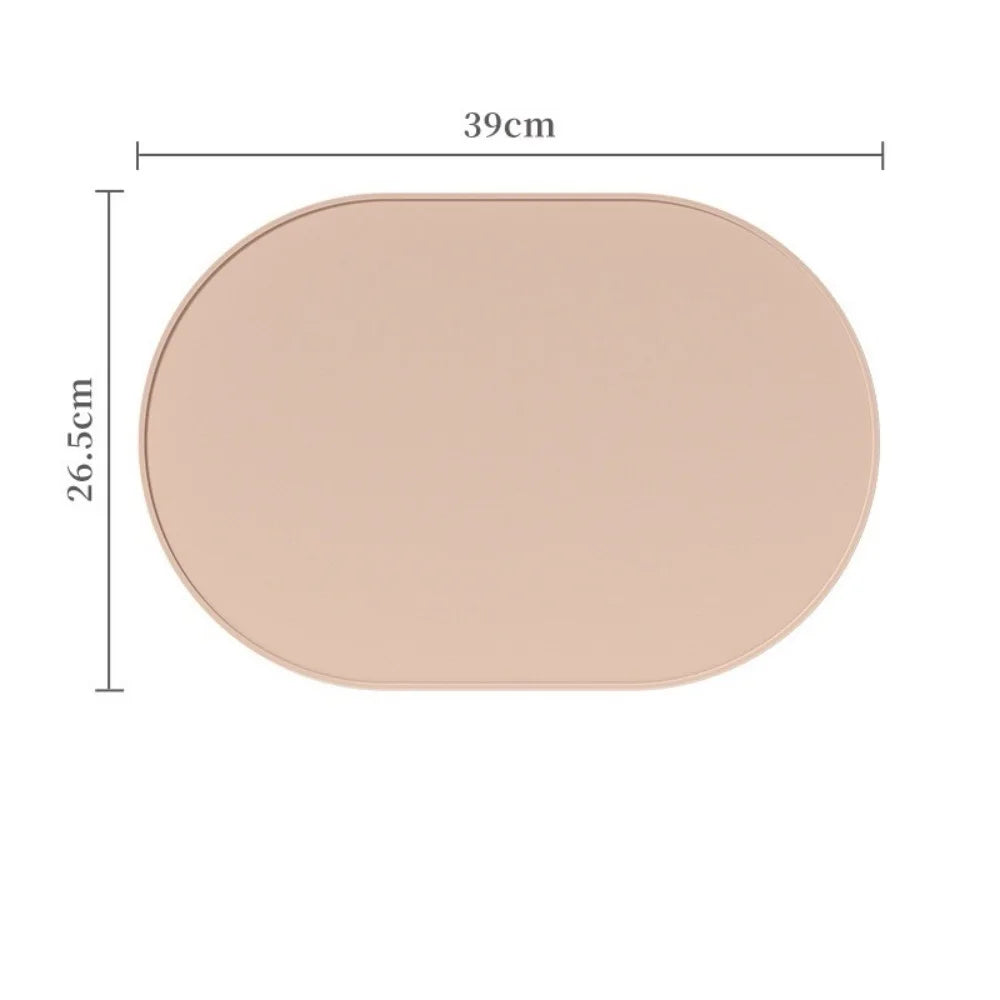 Silicone Placemats, Heat-Resistant, Reusable Portable Placemats, Waterproof, Stain-Resistant and Easy-To-Clean Silicone Placemat