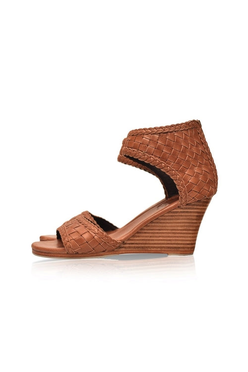 Athena Woven Wedge Sandals