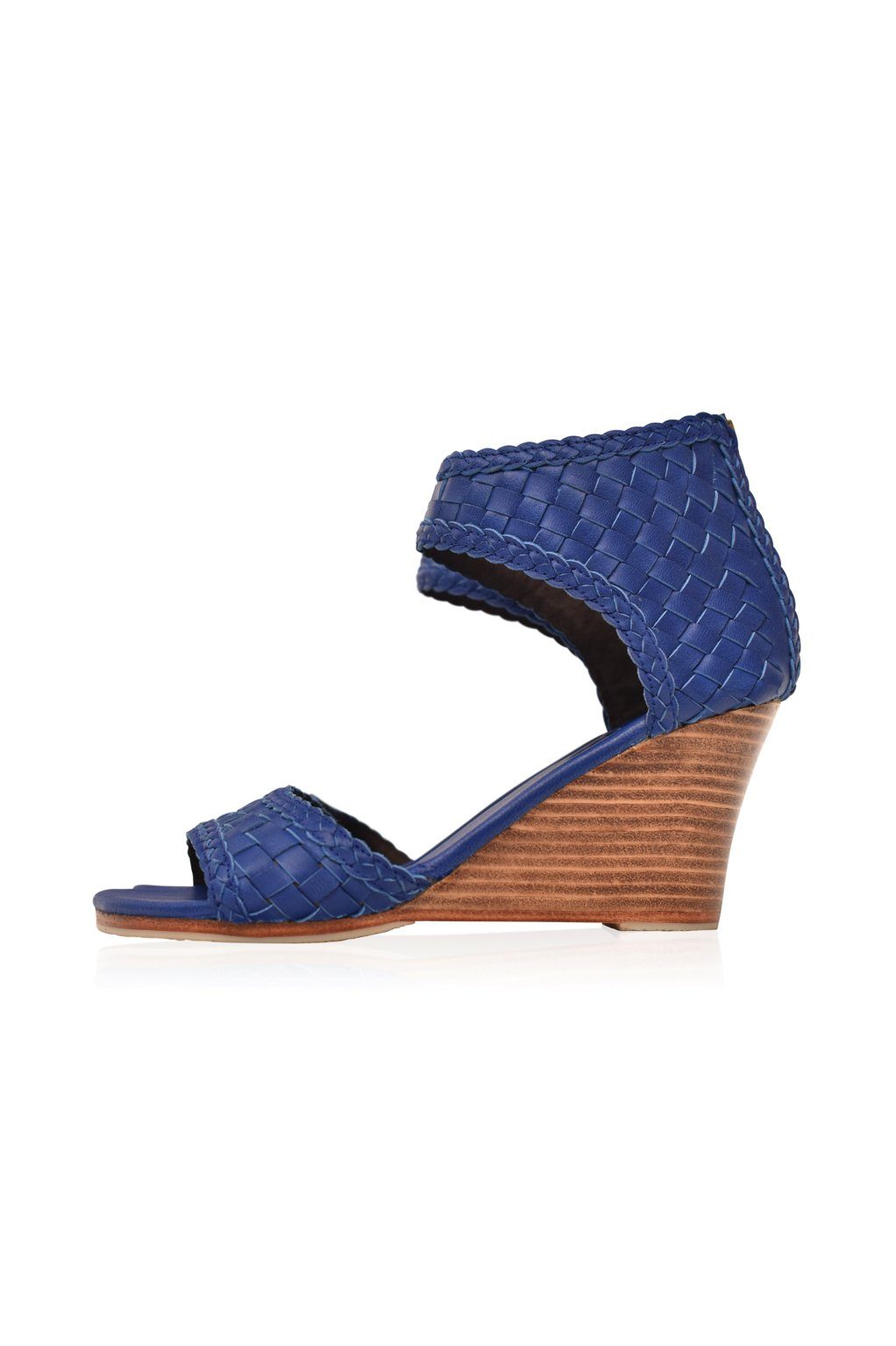 Athena Woven Wedge Sandals