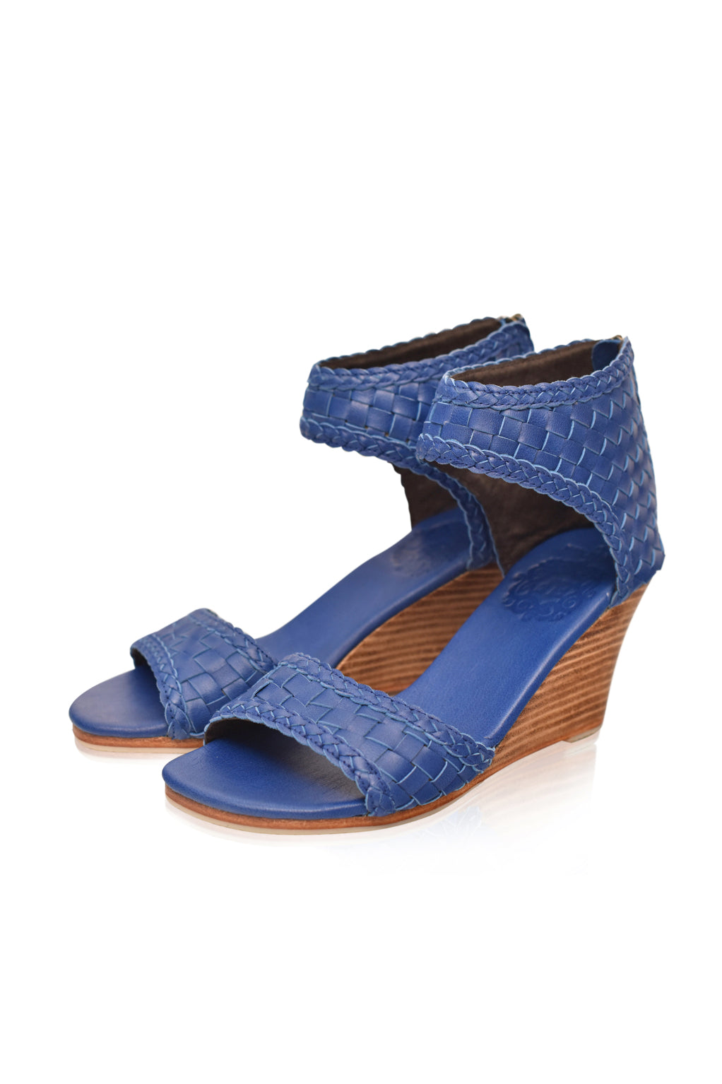 Athena Woven Wedge Sandals