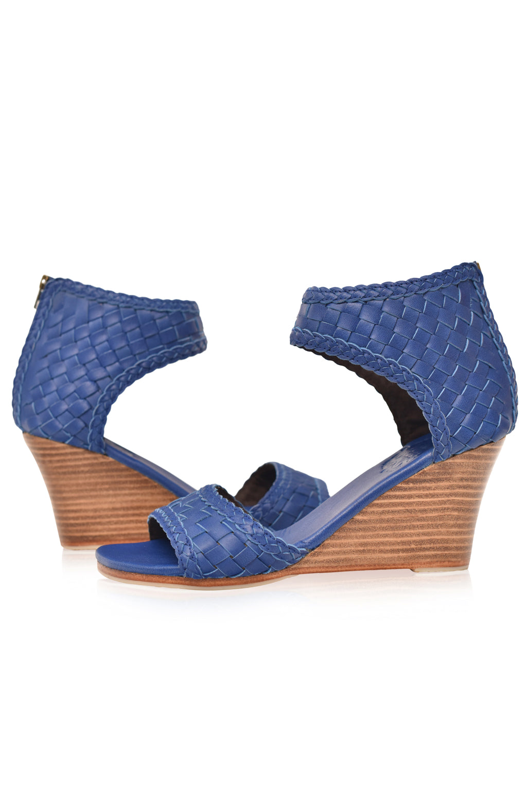 Athena Woven Wedge Sandals