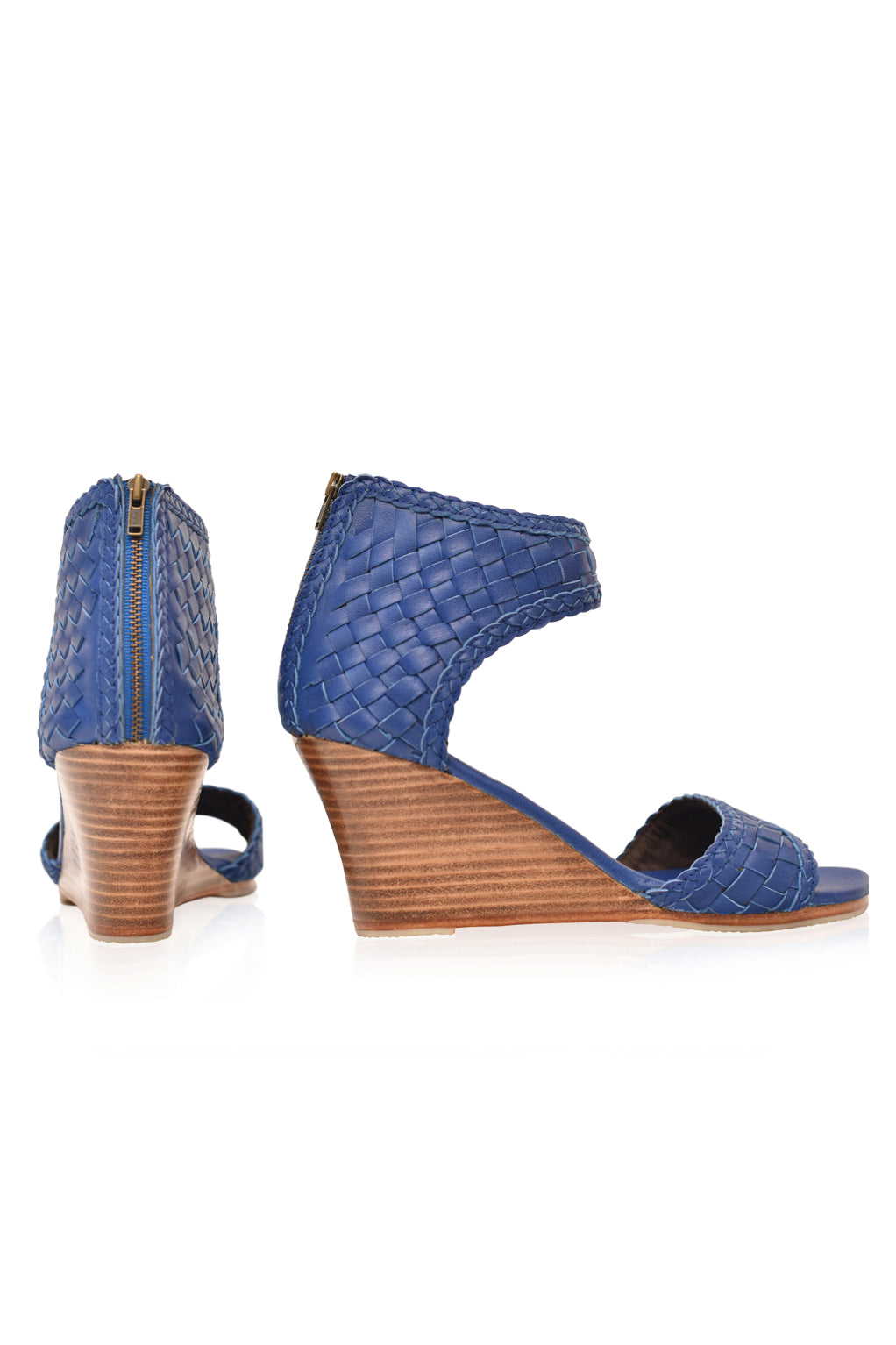 Athena Woven Wedge Sandals