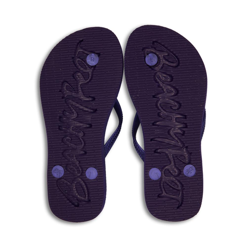 BeachyFeet® Azul Marino Men’s Flip Flops – Navy Blue Sandals with 15mm Strap, Textured Footbed & Rubber Sole