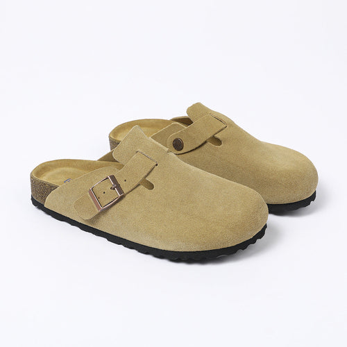 Women’s Boston Soft Footbed Suede Mules – Comfortable Slip-On Clog Sandals for Everyday Casual Wear