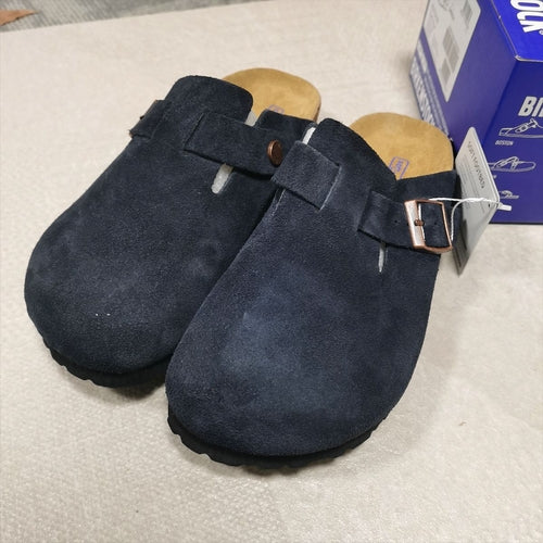 Women’s Boston Soft Footbed Suede Mules – Comfortable Slip-On Clog Sandals for Everyday Casual Wear