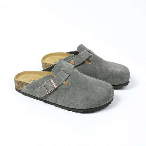 Women’s Boston Soft Footbed Suede Mules – Comfortable Slip-On Clog Sandals for Everyday Casual Wear