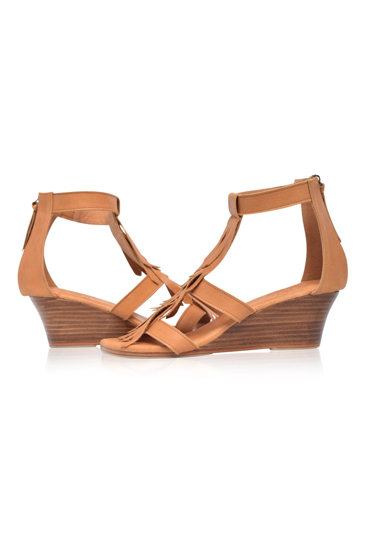 Fly Away Fringe Wedge Sandals