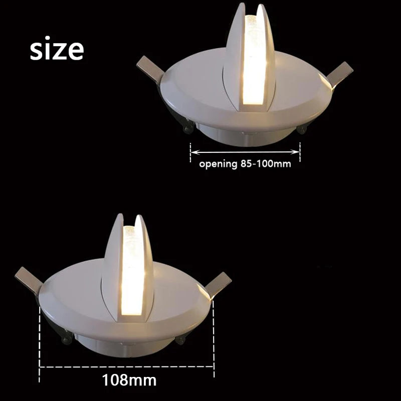 Modern LED Wall Light AC85-220V | Recessed Aluminum Wall Lamp for Corridor, Staircase, Porch & Home Decor