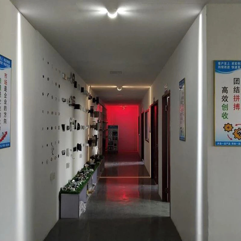 Modern LED Wall Light AC85-220V | Recessed Aluminum Wall Lamp for Corridor, Staircase, Porch & Home Decor