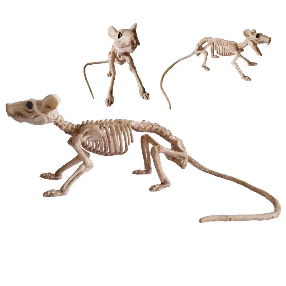 Halloween Decoration Animal Skeleton Bones Creepy Spider Bat Mouse Scorpion Lizard Bonez Ornaments Hallowmas Horror Props Party