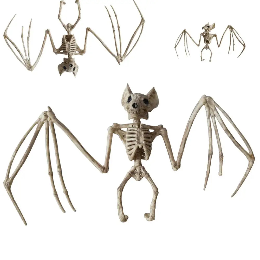 Halloween Decoration Animal Skeleton Bones Creepy Spider Bat Mouse Scorpion Lizard Bonez Ornaments Hallowmas Horror Props Party