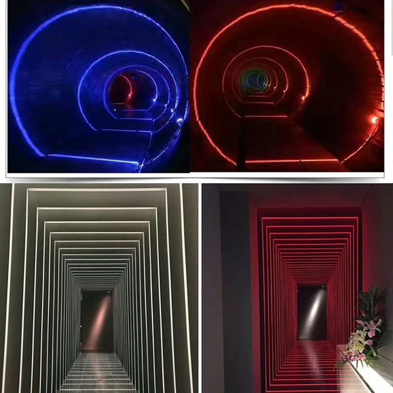 Modern LED Wall Light AC85-220V | Recessed Aluminum Wall Lamp for Corridor, Staircase, Porch & Home Decor