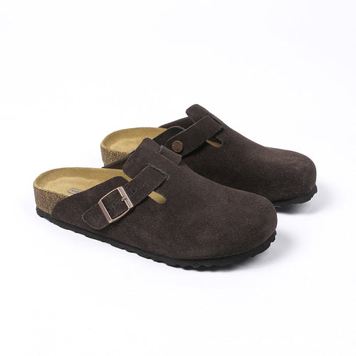 Women’s Boston Soft Footbed Suede Mules – Comfortable Slip-On Clog Sandals for Everyday Casual Wear