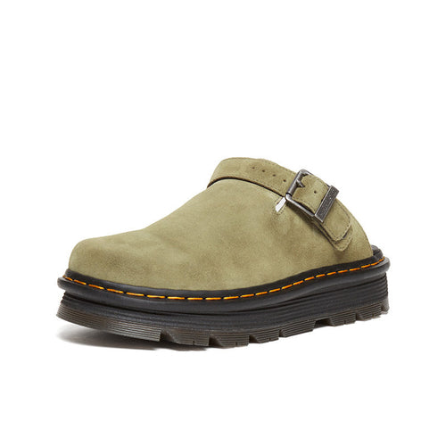 Women’s Suede Platform Mules – Comfortable Slip-On Clog Shoes with Elevated Platform Sole