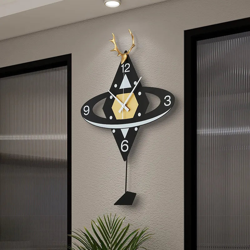 Large Luxury Wall Clock Design Unique Classroom Minimalism Wall Clock Living Room Aesthetic Mecanismo Reloj Pared Furniture Home
