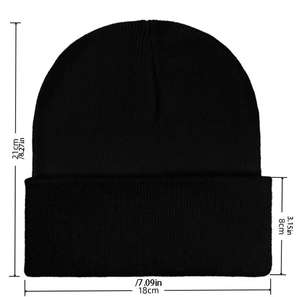 Cute Printed Family Matching Cap Parent-child Wool Knit Beanie Warm Retro Printing Knit Cap Apparel Accessories