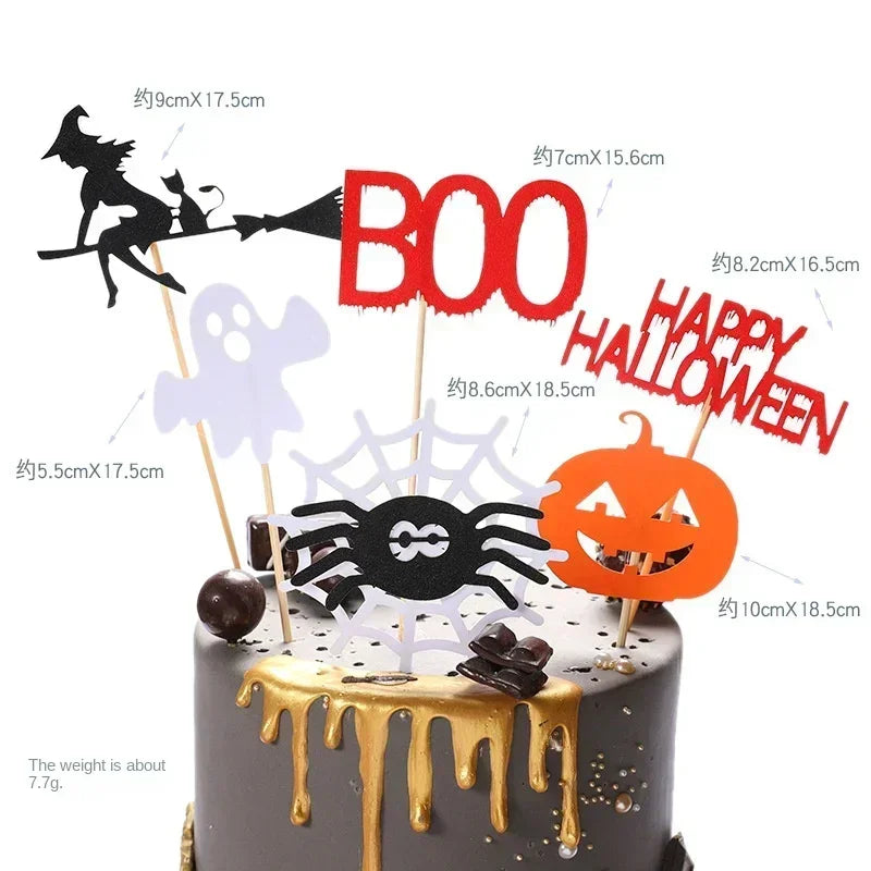 Halloween Cake Toppers – DIY Ghost, Witch, Vampire & Pumpkin Cupcake Toppers for Halloween Party Cakes & Desserts