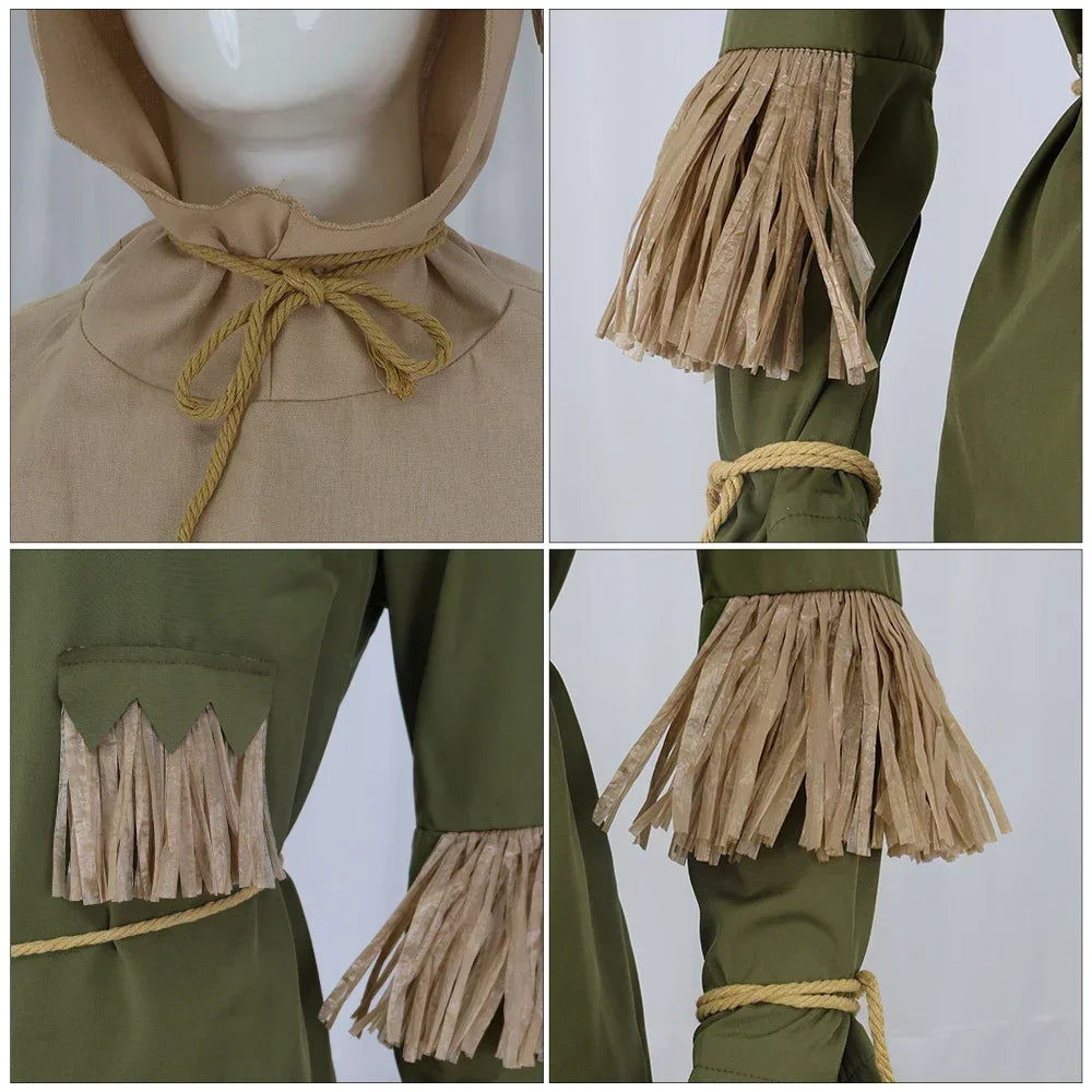 Halloween Cosplay Costume: The Wizard of Oz Lionand Scarecrow Outfits for Performances and Parties