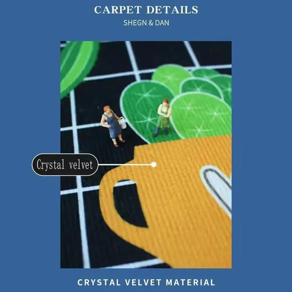Super Absorbent Crystal Velvet Doormat, Non-Slip Printed Entrance Rug for Front Door, Kitchen, Bathroom, Bedroom & Living Room, 40×60cm–100×150cm