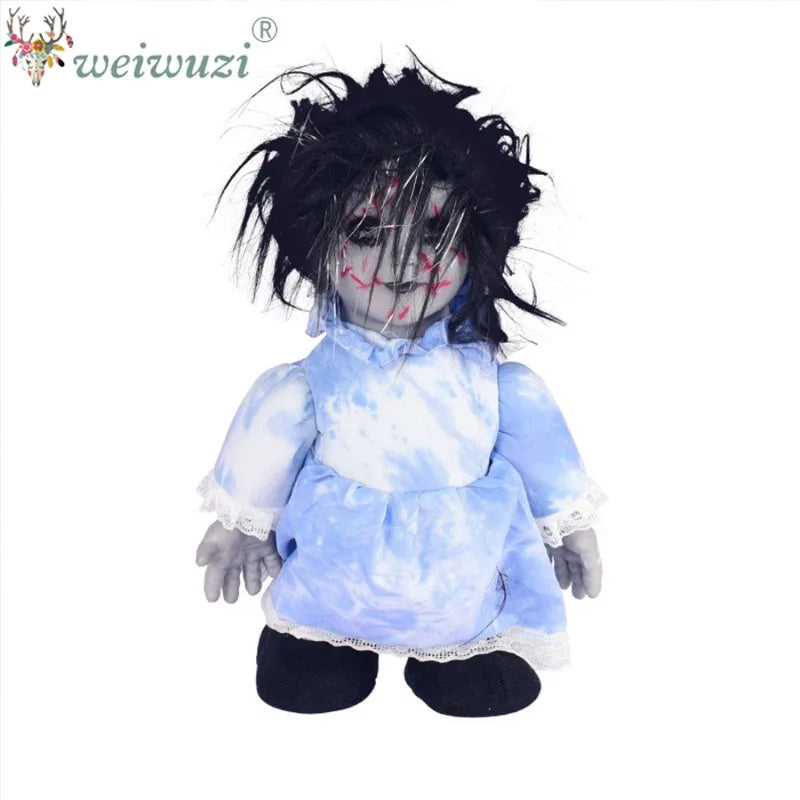 Halloween Costume Props Sound‑Activated Walking Ghost Doll Cosplay Costume for Bar Haunted House Masquerade Spooky Scene Display
