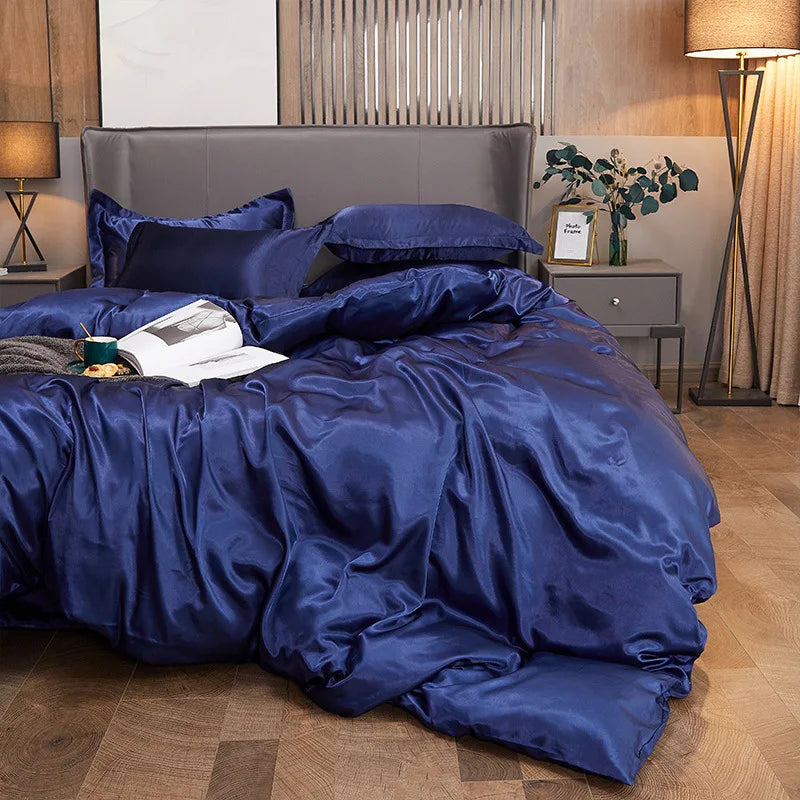 Luxury Jacquard Duvet Cover Set – Soft Microfiber Bedding Set with Fitted Sheet & Pillowcases, Black, Green & White