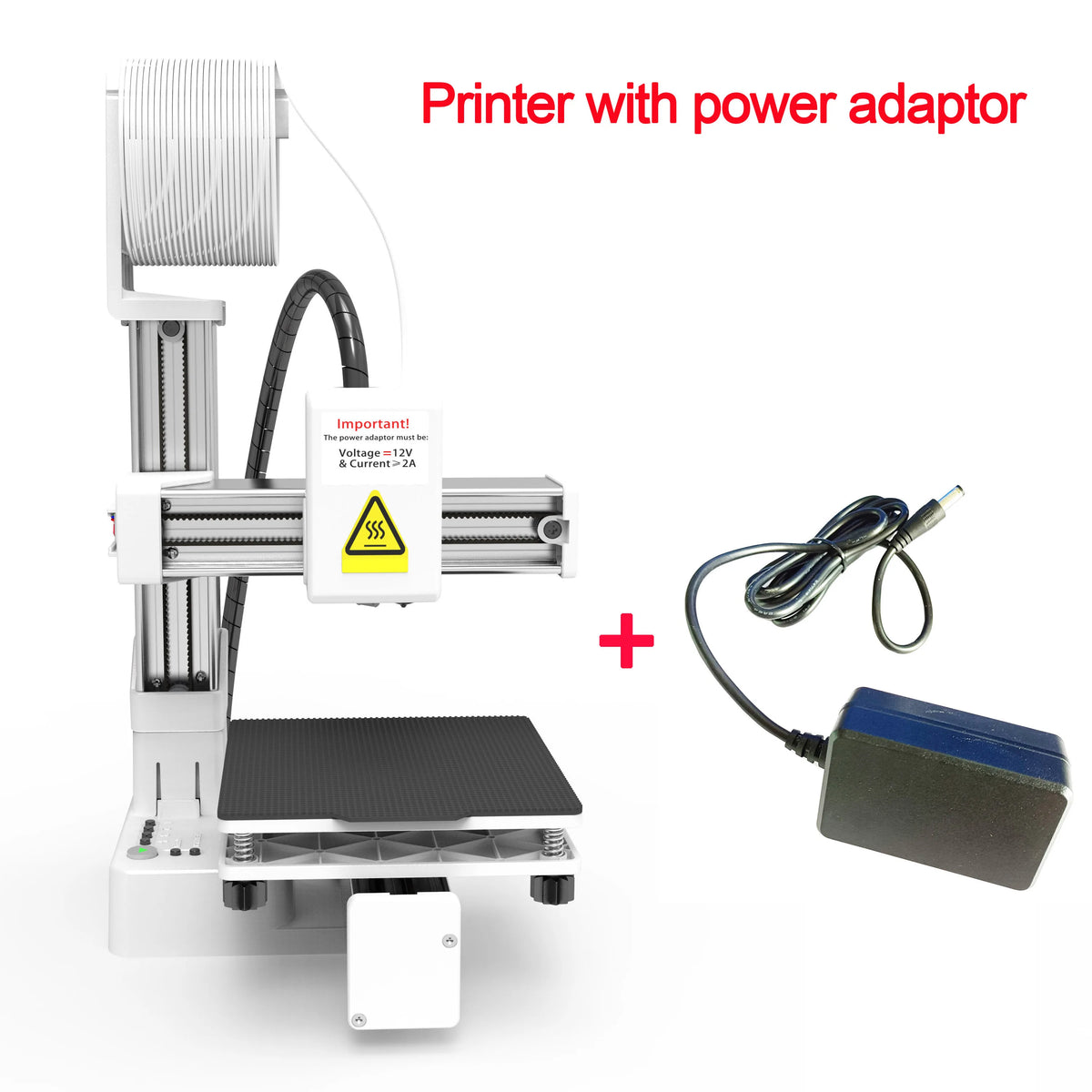 EasyThreed K10 3D Printer – Entry-Level FDM Printer for PLA & TPU 1.75mm Filament, 100×100×100mm Build Size, USB