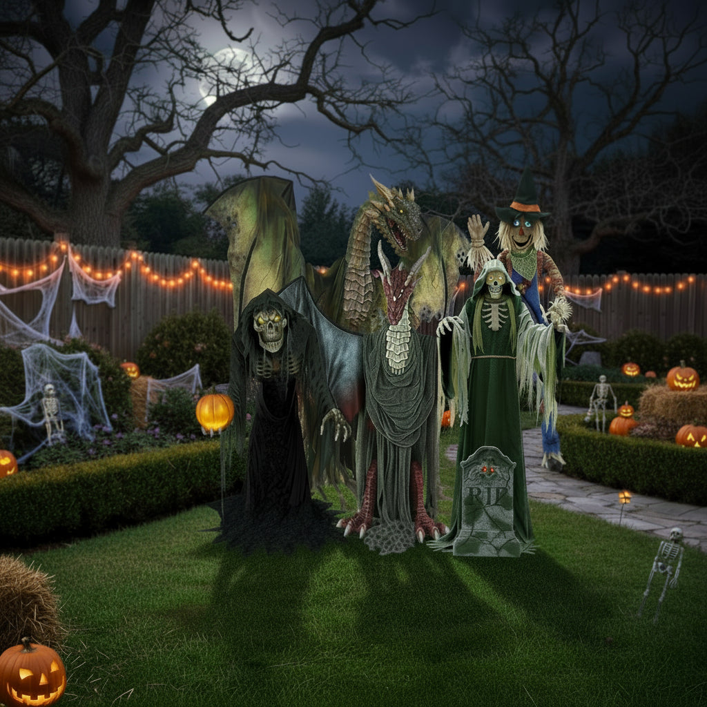 Halloween Haunted House Prop – Large Electric Animated Decoration for Haunted Attractions & Parties
