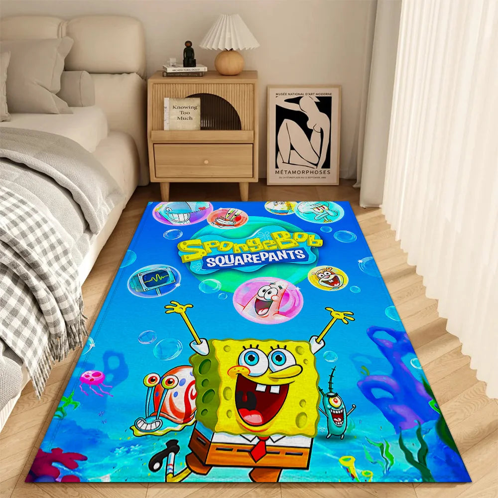 Super Absorbent Crystal Velvet Doormat, Non-Slip Printed Entrance Rug for Front Door, Kitchen, Bathroom, Bedroom & Living Room, 40×60cm–100×150cm