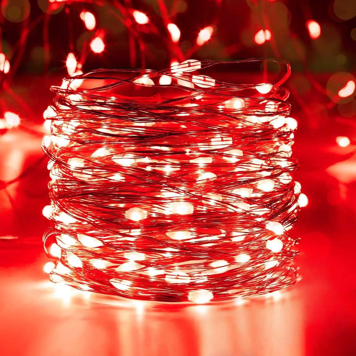 Battery Powered String Lights, 10–100 LED Copper Wire Fairy Lights for Christmas, Wedding, Camping, Holiday Party, Flower & Home Decor