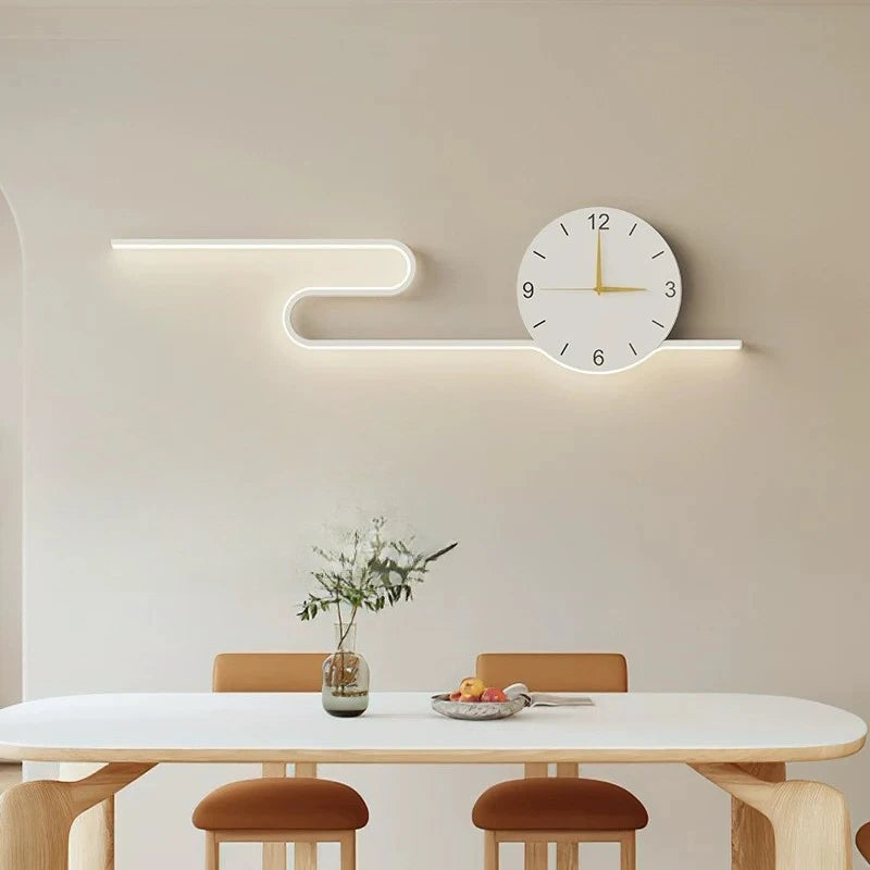 Silent Large Wall Clocks Led Living Room Art Creative Wall Clocks House Movement Horloge Murale Home Decoration Accessories