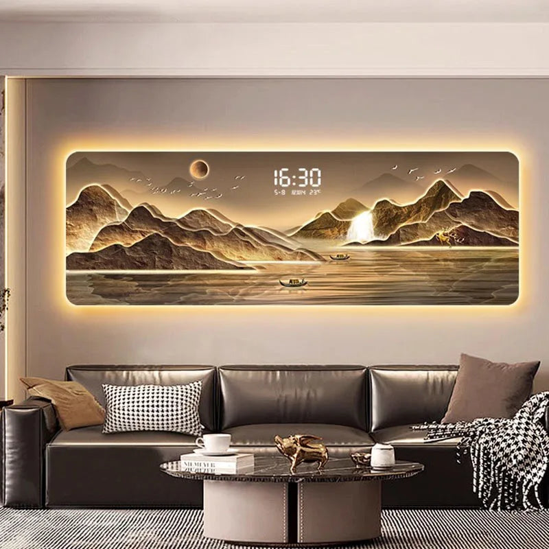 Modern Acrylic Decorative Wall Clock – Silent Geometric Design for Living Room & Home Décor