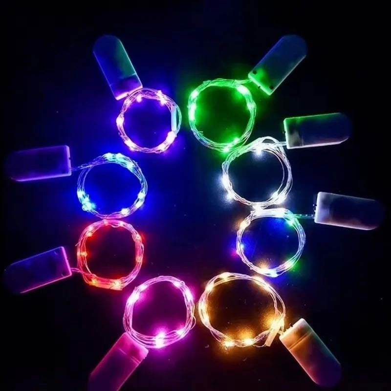 Battery Powered String Lights, 10–100 LED Copper Wire Fairy Lights for Christmas, Wedding, Camping, Holiday Party, Flower & Home Decor