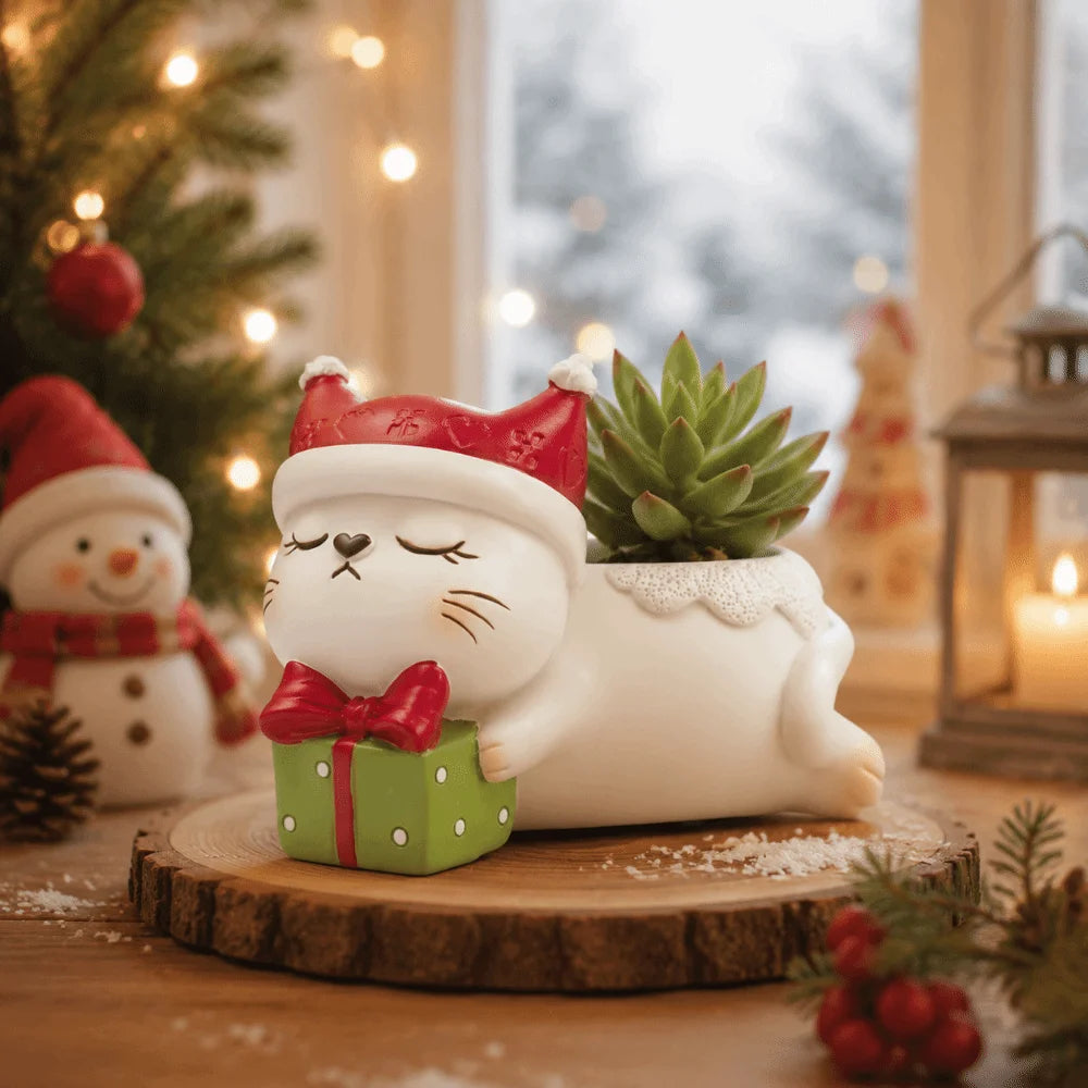 Cute Cartoon Dog Flower Pot, Funny Resin Succulent Planter & Desktop Ornament, Adorable Animal Plant Holder for Tabletop, Home, Office, Bedroom & Garden Decor
