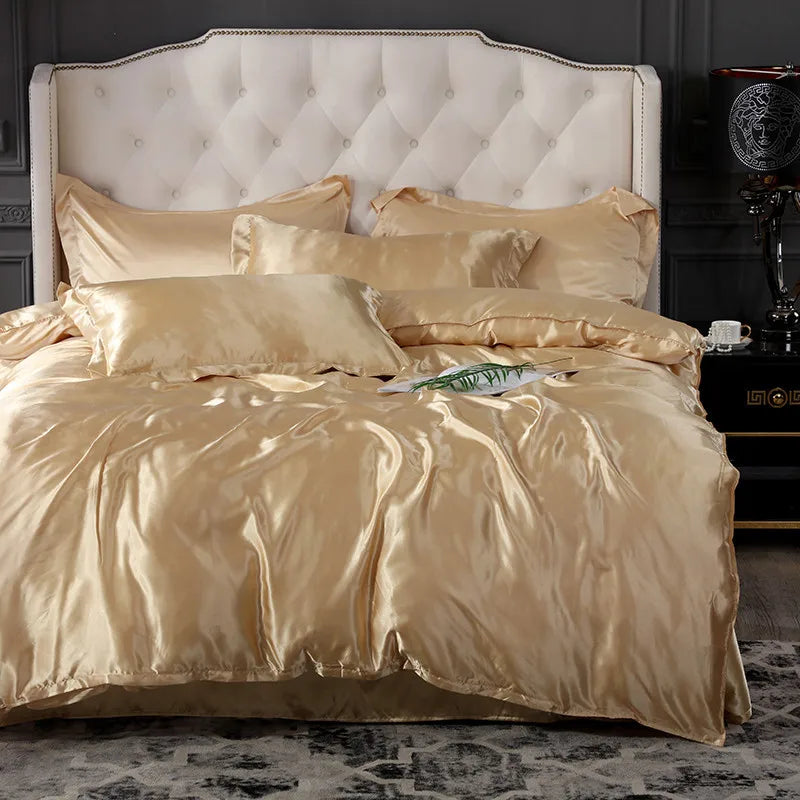 Luxury Jacquard Duvet Cover Set – Soft Microfiber Bedding Set with Fitted Sheet & Pillowcases, Black, Green & White