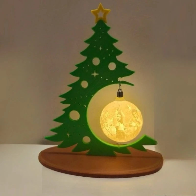 Creative Christmas Tree Tabletop Decoration, DIY Hollow Ornament Ball Design, Festive Xmas Home Decor for Party, Holiday Celebration & Gift