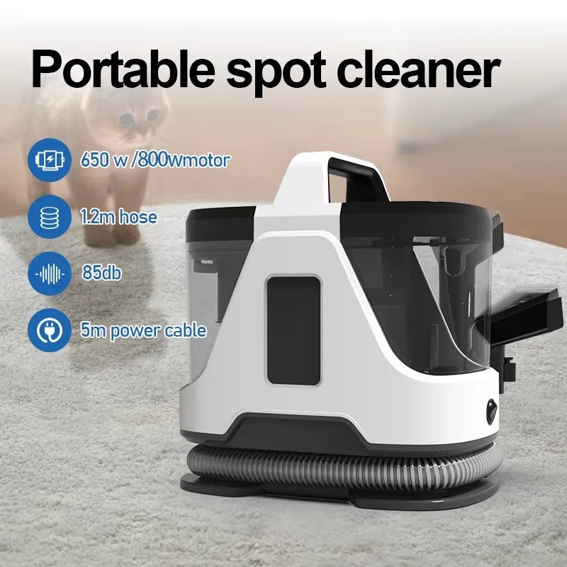 Popular Handheld Corded Spot Wet and Dry Dirty Fabric Carpet Sofa Cleaning Machine Carpet Fabric Steamer Vacuum Cleaner