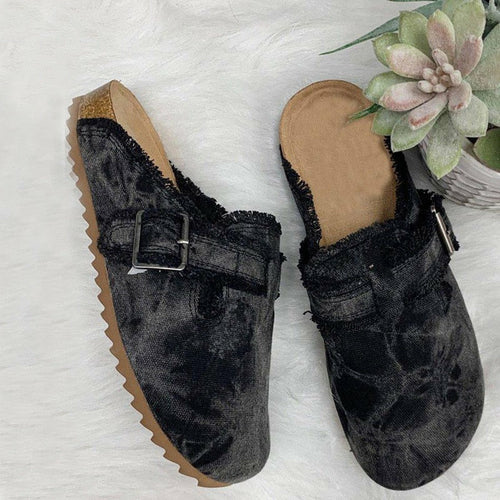 Women’s Vintage Clogs – Casual Clog Shoes in Beige, Leopard, Cow Print, Army, Striped & Black Designs