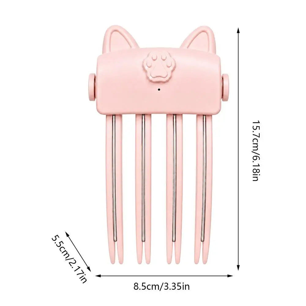 Hair Volumizing Iron 2 Heating Levels Portable Lifting Clamp Comb USB Rechargeable Cordless Volumizing Root Lifter Tool for Flat